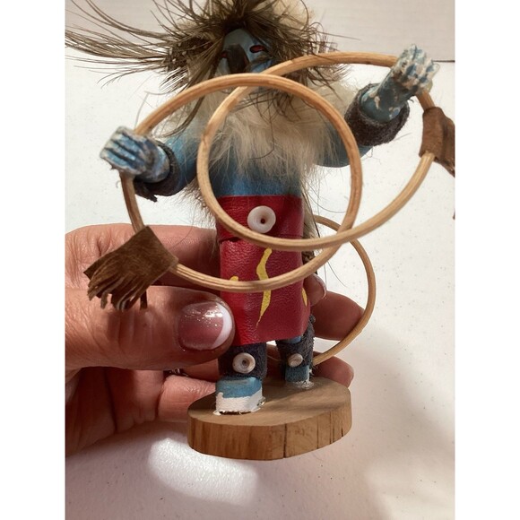 Vintage Hopi Hoop Dancer Kachina Doll Native American Art Signed F Charley - Picture 5 of 7